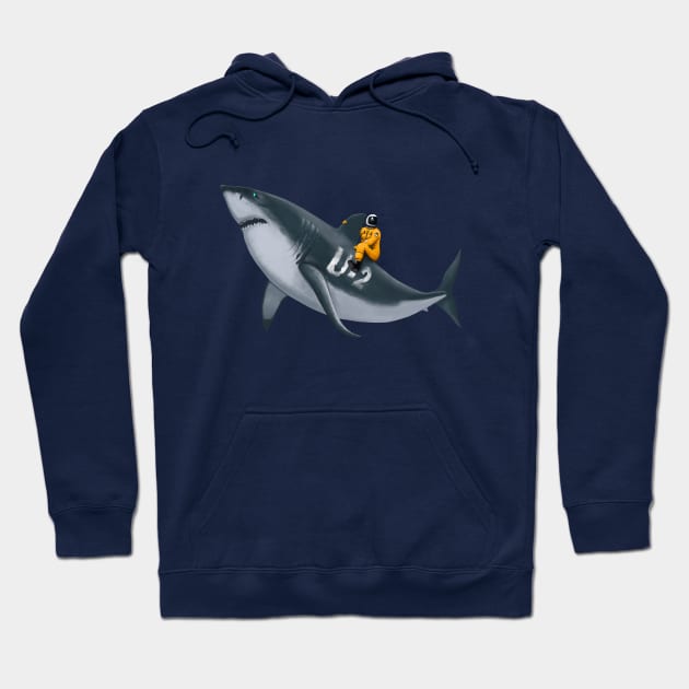 Pilot Flying on Shark Hoodie by TWOintoA